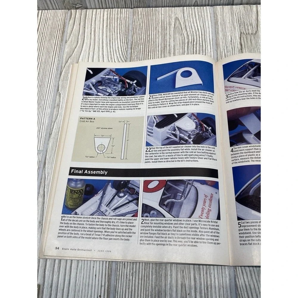 Scale Auto Enthusiast Magazine June 1999 Model Car Concept Ferrari NASCAR